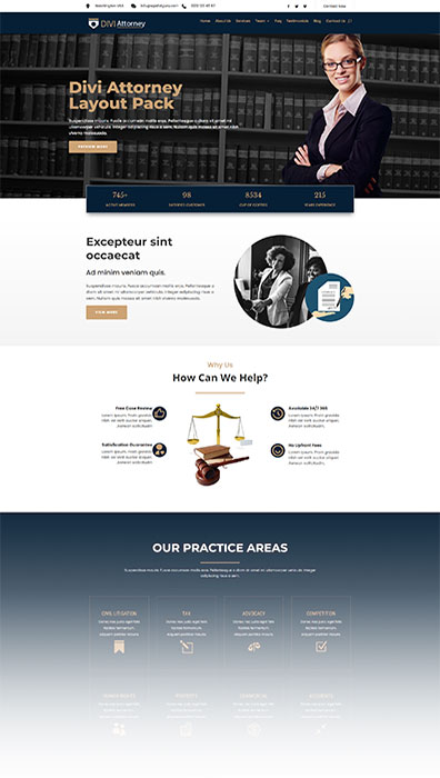 Divi Attorney Layout