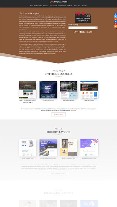 Divi Site Examples Site